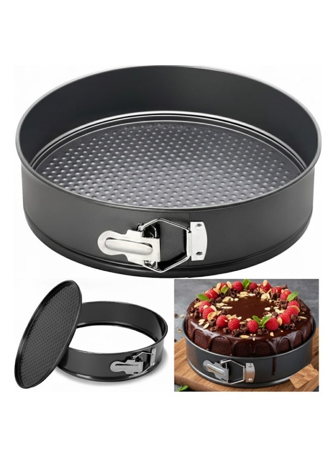 AMM Baking Pans Round 11 Inch Leakproof Nonstick Removable Bottom Bakeware for Cake, Cheesecakes, Pizza, and Quiches - Image 2
